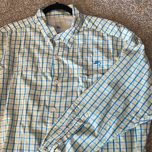 Men’s extra large long sleeve button-down professional fishing shirt